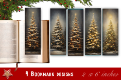 Christmas Tree Bookmarks Design| Christmas bookmarks Product Image 1
