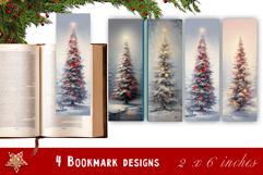 Christmas Tree Bookmarks Design| Christmas bookmarks Product Image 1