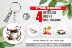Winter Botanicals Brews Keychain Product Image 1