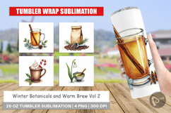 Winter Botanicals Brews Tumbler Product Image 1