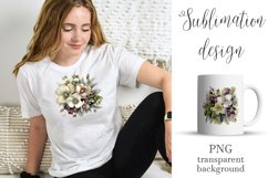 Christmas &amp; Winter Floral collection clipart PNG Product Image 4