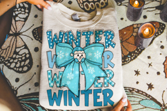 Winter Vibes PNG, Christmas PNG, Coquette Winter PNG, Cozy Product Image 3