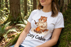 Cabin Woodland Friends Sublimation Product Image 4