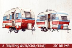 Winter Camping Sublimation Clipart, Christmas PNG Product Image 1