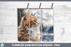 GorgeousWinter Cats Tumbler design.