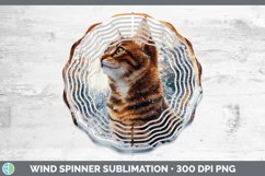 GorgeousWinter Cats Wind Spinner design.