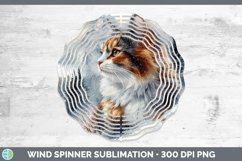 GorgeousWinter Cats Wind Spinner design.