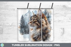 GorgeousWinter Cats Tumbler design.