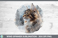 GorgeousWinter Cats Wind Spinner design.