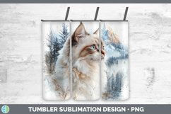 GorgeousWinter Cats Tumbler design.