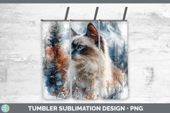 GorgeousWinter Cats Tumbler design.