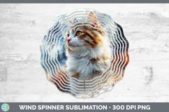 GorgeousWinter Cats Wind Spinner design.