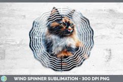 GorgeousWinter Cats Wind Spinner design.