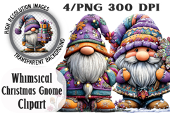 Winter Christmas Gnome Clipart Product Image 1