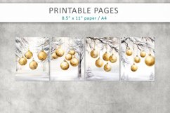 Christmas Baubles Junk Journal, Printable Pages Product Image 2