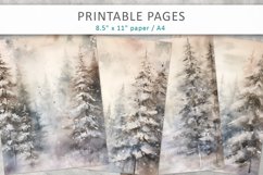 Vintage Forest Junk Journal, Digital Papers Product Image 1