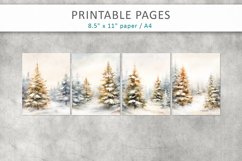 Winter Forest Junk Journal, Digital Papers Product Image 2