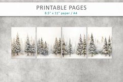 Winter Forest Junk Journal,Printable Pages Product Image 2