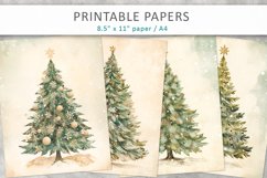 Christmas Tree Junk Journal, digital papers Product Image 1