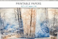 Vintage Forest Junk Journal, Digital Papers Product Image 1