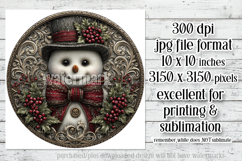 Winter Wind Spinner, Fancy Dressed Snowman Round Design, r12 Product Image 2
