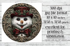 Winter Wind Spinner, Fancy Dressed Snowman Round Design, r16 Product Image 2