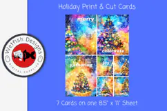 Winter Christmas Printable Cards 3 Product Image 2