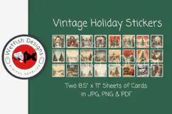 Winter Christmas Printable Stickers Product Image 1