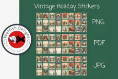 Winter Christmas Printable Stickers Product Image 2