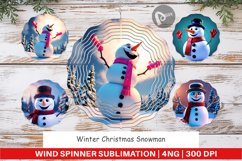 Wind Spinner Winter Snowman Product Image 1