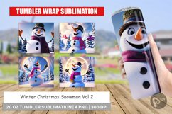 Tumbler Wrap Winter Snowman Product Image 1