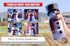 Tumbler Wrap Winter Snowman Product Image 1