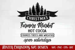 Christmas farmers market hot cocoa cookies trees and wreaths Product Image 1