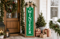 Christmas Porch Sign SVG Bundle 18 Vertical Designs Product Image 19