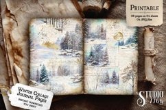 Winter Collage Junk Journal Pages Product Image 3
