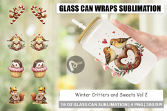 Winter Critters &amp; Sweets Glass Can Product Image 1