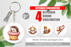 Winter Critters &amp; Sweets Keychain Product Image 1