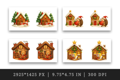 Winter Cute House mug wrap printable sublimation design Product Image 2