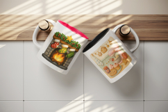 Winter Cute House mug wrap printable sublimation design Product Image 3