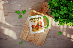 Winter Cute House mug wrap printable sublimation design Product Image 4