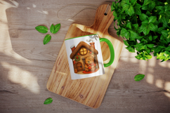 Winter Cute House mug wrap printable sublimation design Product Image 4