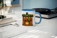 Winter Cute House mug wrap printable sublimation design Product Image 5