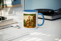 Winter Cute House mug wrap printable sublimation design Product Image 5