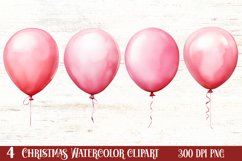 Winter Cute Pink Cat Clipart Sublimation, Christmas Pink PNG Product Image 1