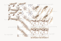 GlamArtZhanna, Winter digital paper, winter pattern, Christmas paper, Christmas pattern, Winter background, Christmas background, Planner paper, Planner pattern, Planner background, Gold Christmas paper, snowflakes paper, snowflakes pattern, snowflake bac