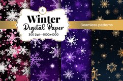 Winter Bokeh, Digital Paper, Scrapbook Paper, Bokeh, Snowflake Bokeh, Blue Bokeh, Snow Digital Paper, Snowflake Scrapbook, Blue Snowflake, Winter, Snowflake,