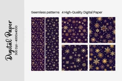 Winter Digital Paper Snow Snowflake Digital Paper 