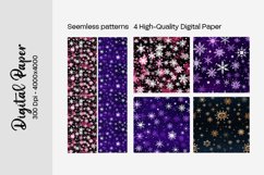 Winter Bokeh, Digital Paper, Scrapbook Paper, Bokeh, Snowflake Bokeh, Blue Bokeh, Snow Digital Paper, Snowflake Scrapbook, Blue Snowflake, Winter, Snowflake,