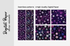 Winter Bokeh, Digital Paper, Scrapbook Paper, Bokeh, Snowflake Bokeh, Blue Bokeh, Snow Digital Paper, Snowflake Scrapbook, Blue Snowflake, Winter, Snowflake,