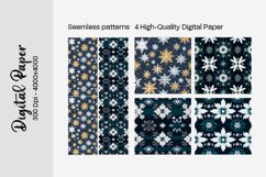 Winter Bokeh, Digital Paper, Scrapbook Paper, Bokeh, Snowflake Bokeh, Blue Bokeh, Snow Digital Paper, Snowflake Scrapbook, Blue Snowflake, Winter, Snowflake,